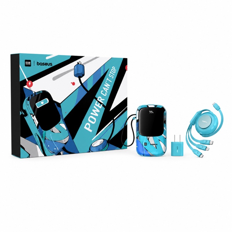 Baseus 20000mAh power bank 20w PD adapter 100w 3in1cable