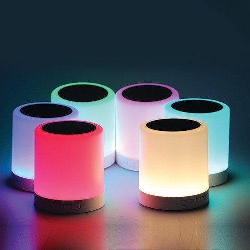 Touch Lamp Portable Bluetooth Speaker – Smart Touch Color-Changing Night Light, 3 Brightness Levels, 3W Speaker, TF Card & AUX Support with 800mAh Battery