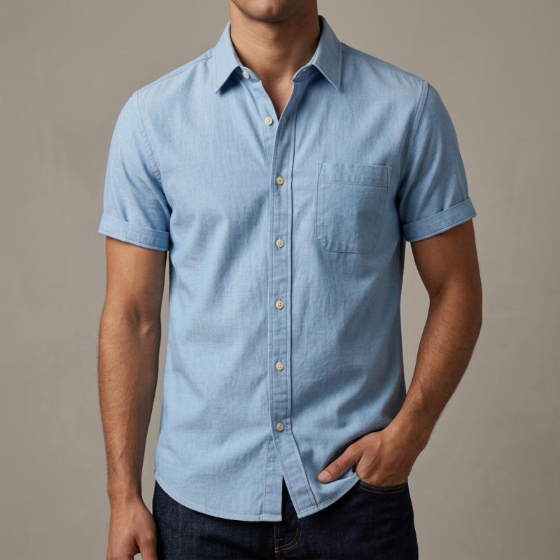 kaizar cotton Half sleeves Shirt For Men's