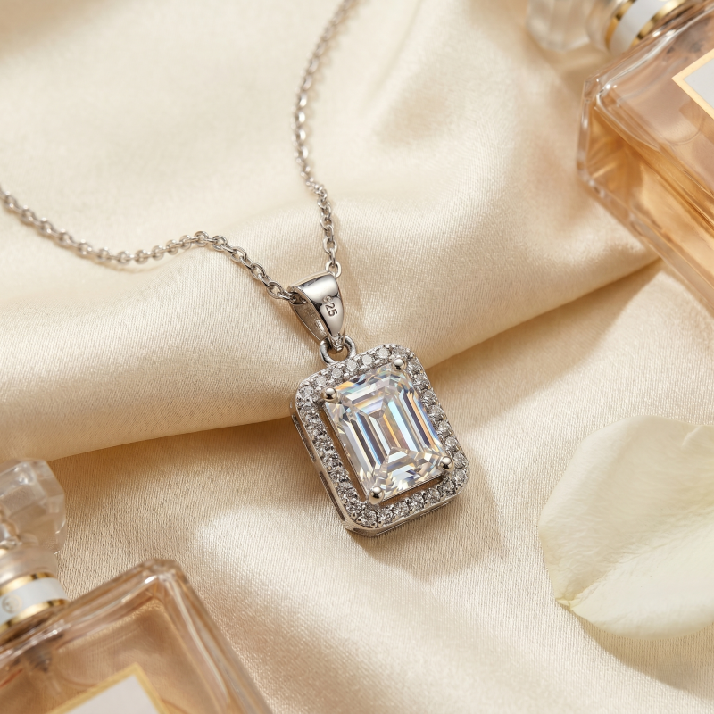 Pink Square Shape pendant