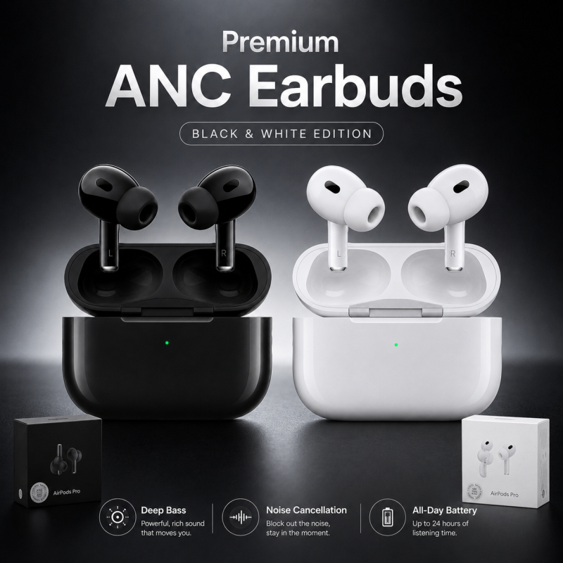 Apple AirPods Pro (2nd Generation) USB-C – True Wireless Earbuds with H2 Chip, Active Noise Cancellation, Personalized Spatial Audio & 30H Battery