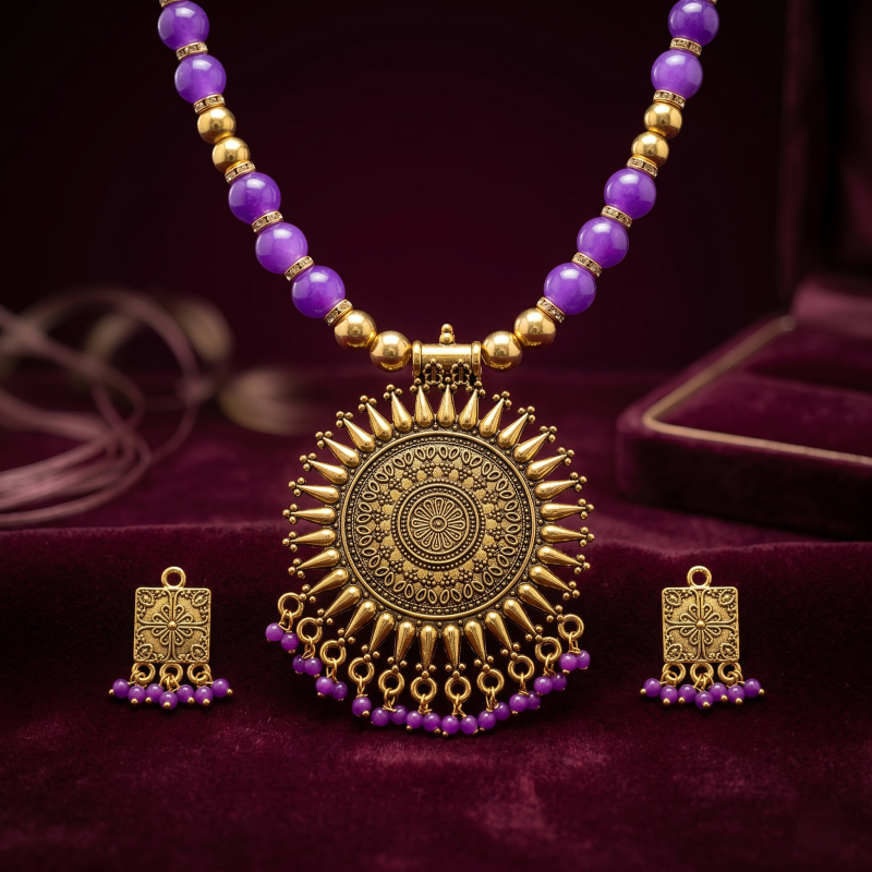 Party Bridal Necklace and Earrings Jewelry Set