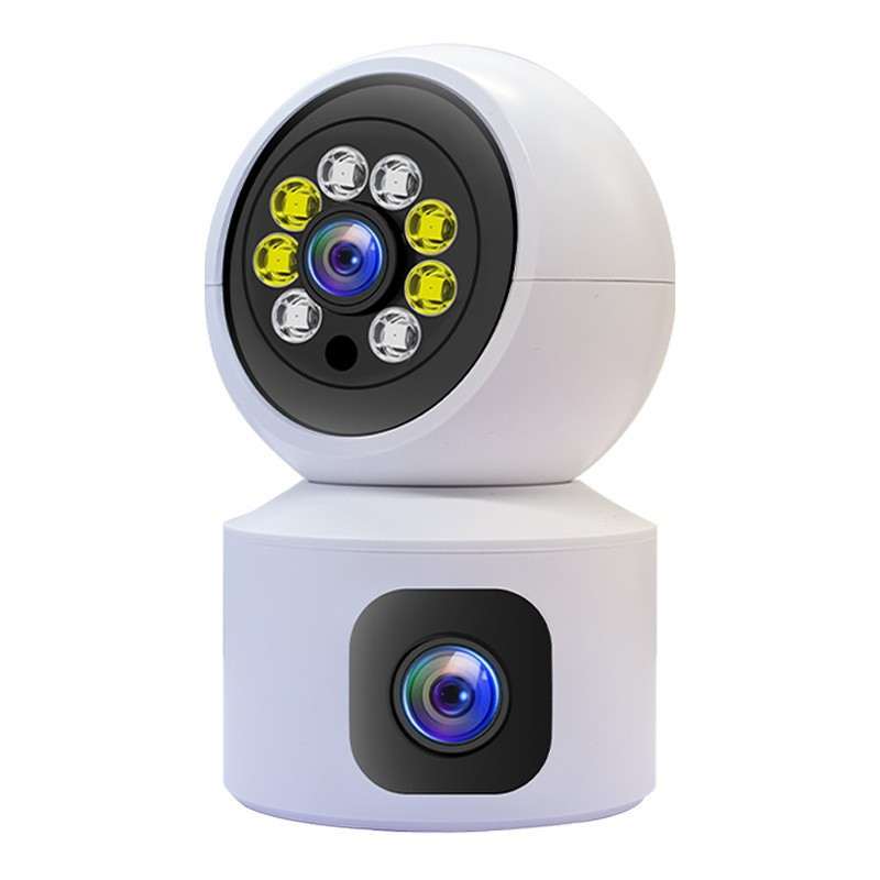 V380 Pro Dual Lens 1080P WiFi Security Camera – Rotatable 360-Degree Wireless Indoor CCTV with Smart AI Motion Tracking, Night Vision & Two-Way Audio (Model: V9L)