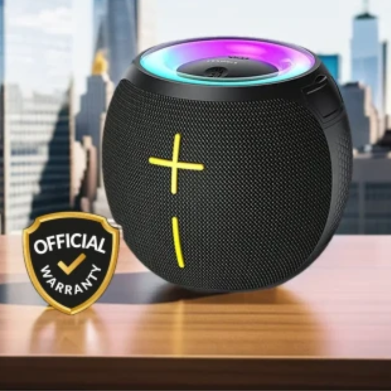 Awei KA19 Portable Wireless Bluetooth Speaker – 360° Surround Stereo Sound, Bluetooth 5.3, 12W Power, IPX4 Waterproof & RGB Ambient Light