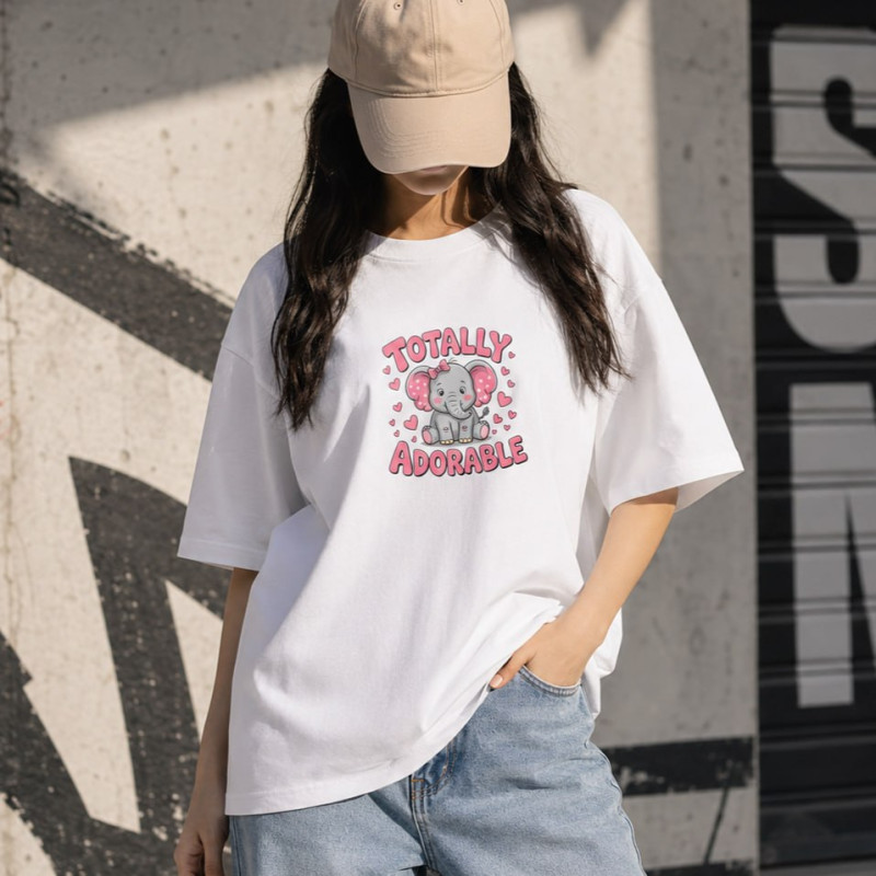 Premium Drop Shoulder T-Shirt for Women |Trendy Print Oversized Tee | Summer Friendly