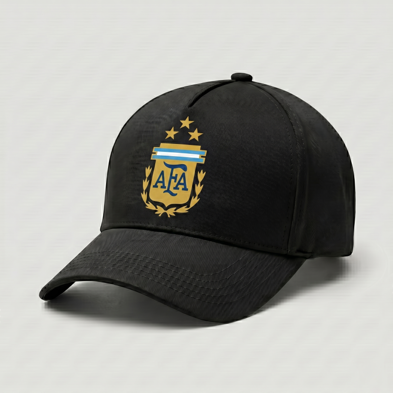 Premium Black Argentina AFA Supporter Cap (3 Stars)