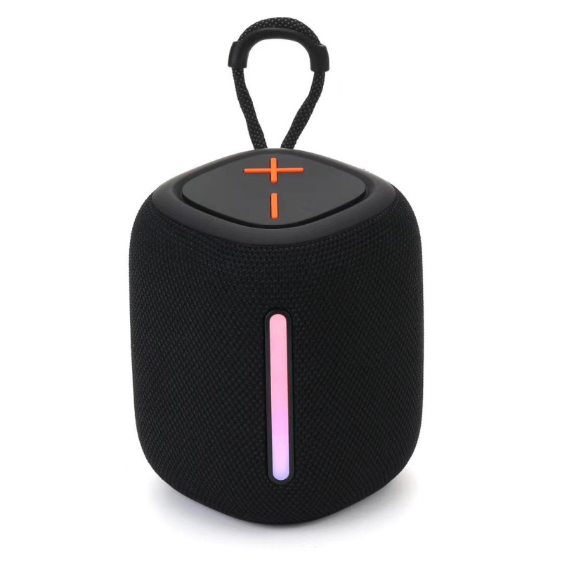 BS-55D Portable Wireless Bluetooth Speaker – Stereo Bass Sound, BT 5.3, RGB Lighting with 10 Modes, FM Radio, TF/AUX/USB & 1500mAh Battery for Indoor & Outdoor