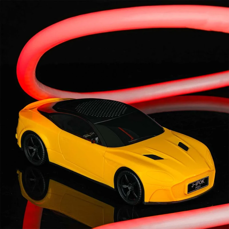 J-iPOK P331 Car-Shaped Wireless Speaker – 5W Portable Bluetooth Speaker with Deep Bass, 800mAh Battery, TWS & Unique Car Design