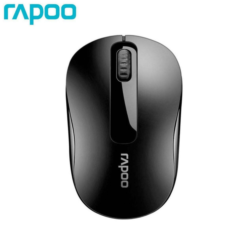 RAPOO M10 Plus 2.4GHz Wireless Optical Mouse – 1000 DPI Tracking, Ambidextrous Ergonomic Design, Nano USB Receiver & Up to 12-Month Battery Life