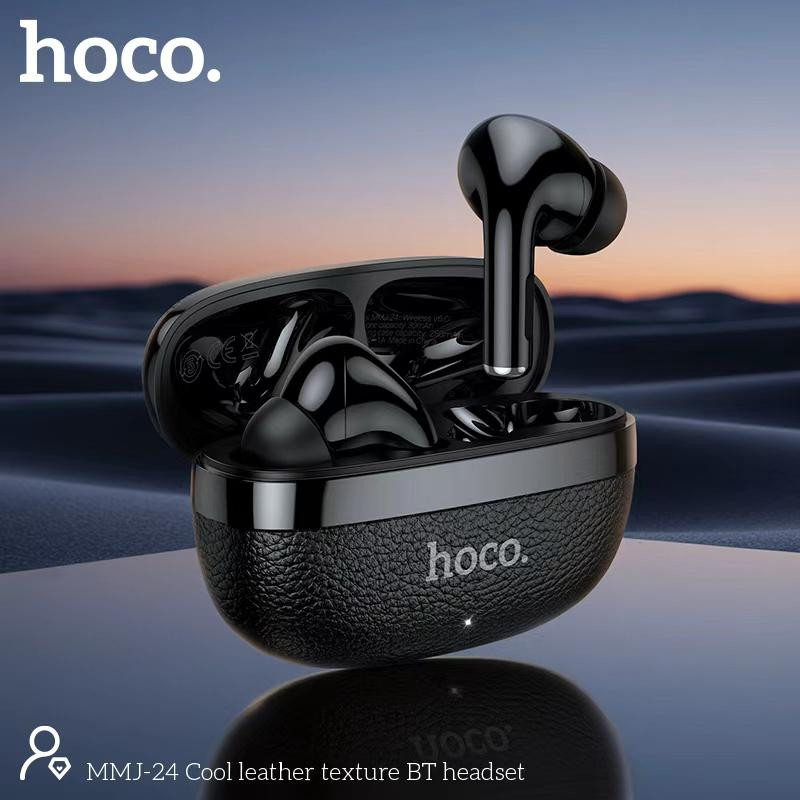 Hoco MMJ-24 Wireless Headset – Bluetooth 6.0 Hi-Fi Audio Neckband & Earphone with Touch Control, 10mm Driver & Long Battery Life