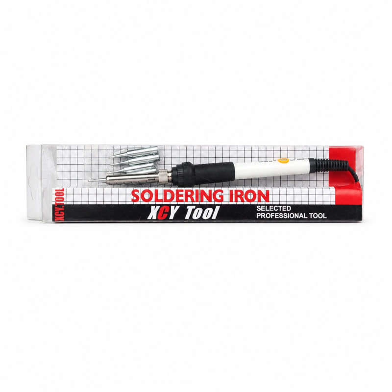 New V908 60W Adjustable Temperature Electric Soldering Iron Kit – 200-450°C Rework Repair Tool with 5 Pcs Solder Tips & Energy-Saving Heating Element for Electronics