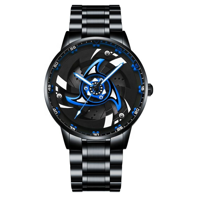 Wheel Rim Rotating Watch