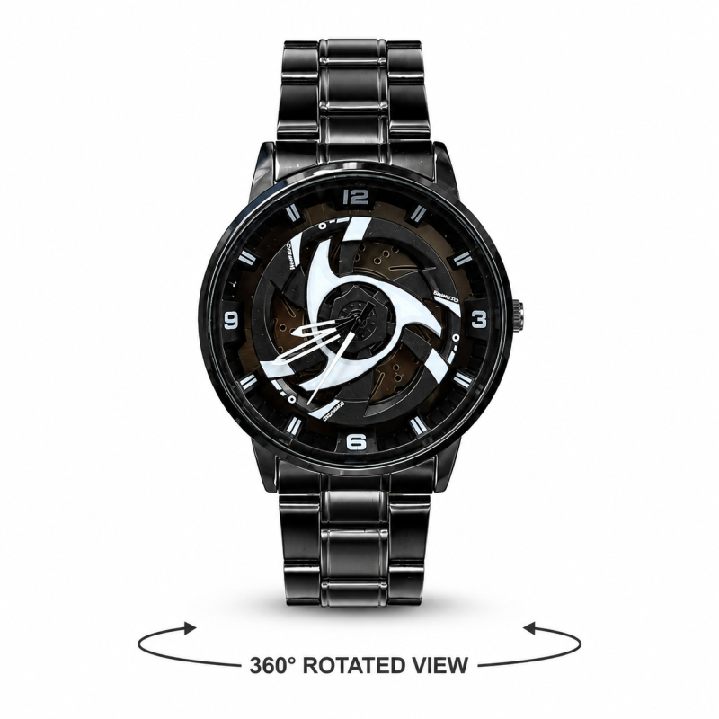 Wheel Rim Rotating Watch