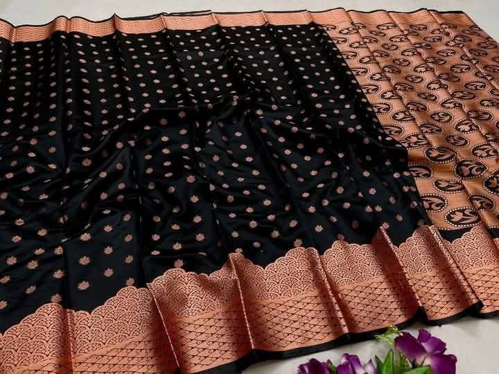 Premium Silk Katan Saree – Exclusive Design (Multiple Colors Available)
