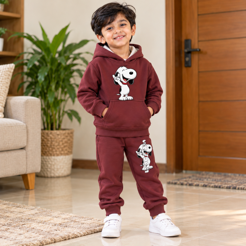 Super Soft Cotton Fleece Baby Hoodie – Warm & Skin-Friendly Winter Wear for (Boys & Girls)