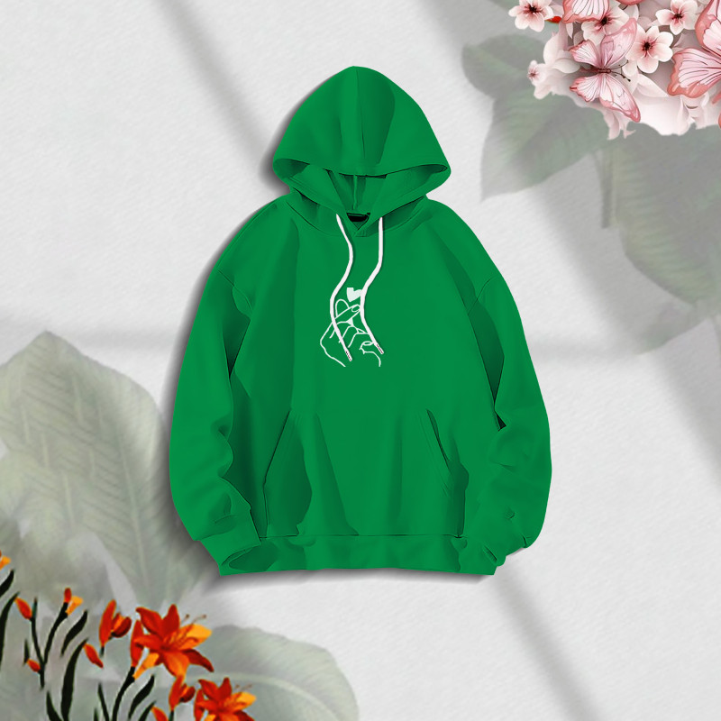 Premium Comfortable Stylish (Love Turi-green) Ladies winter hoodie