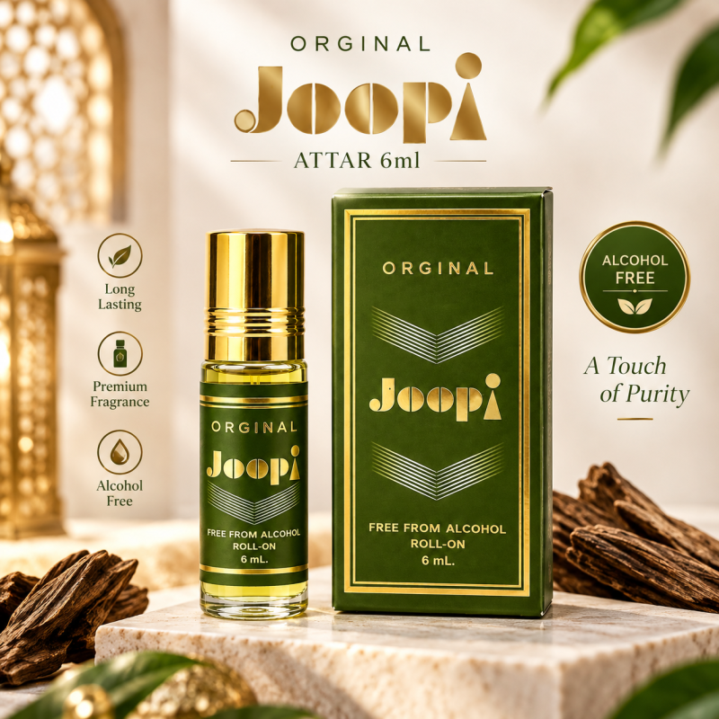 Original Joopi Attar 6ml – Premium Long-Lasting Alcohol-Free Roll-On Perfume Oil for Men & Women Luxury Daily Wear Fragrance