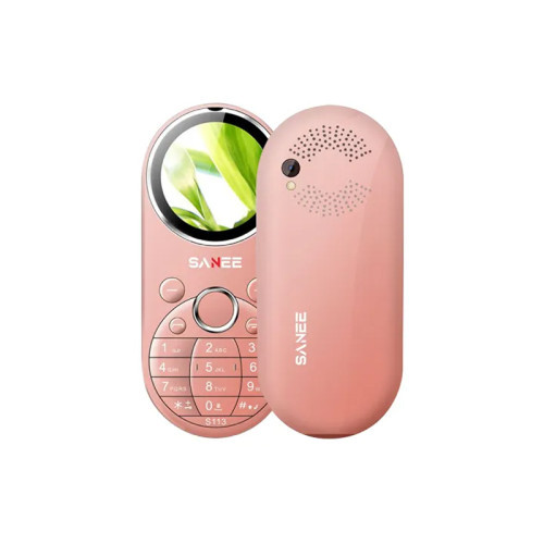 Sanee S113 Dual Sim Stylish Button Phone (pink)