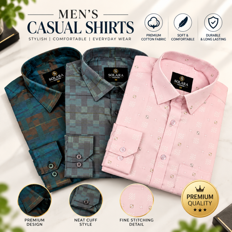 Premium Casual Shirt 3 Pcs Combo