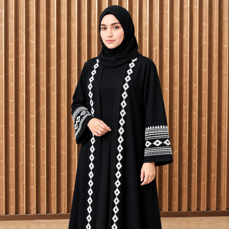 Invite Abaya 02 (Black)