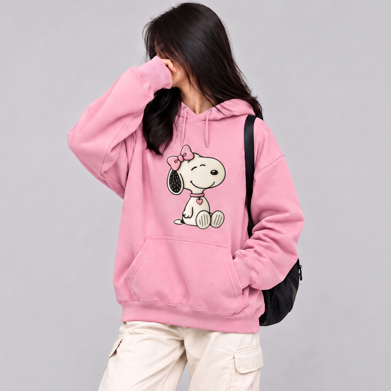 Premium Comfortable Printed Ladies Winter Hoodie