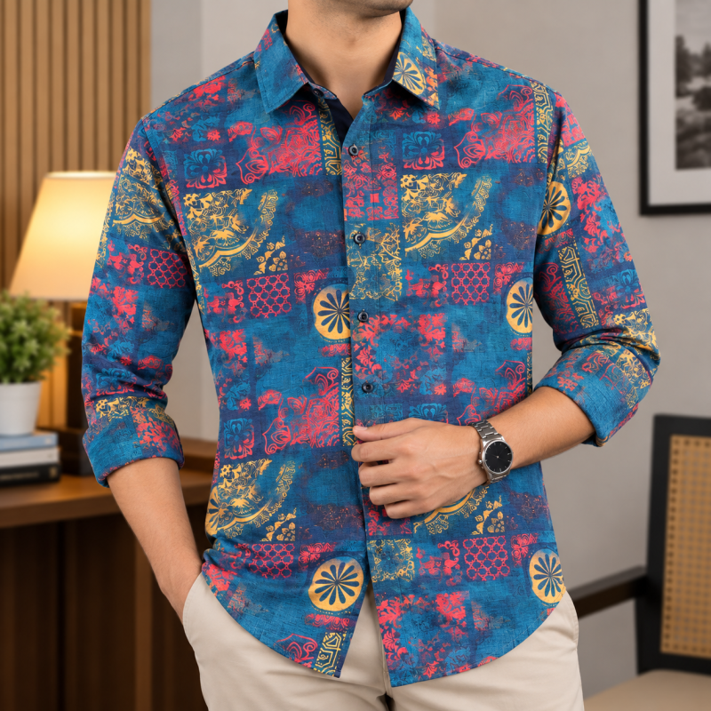 Digital Dubi Cotton Full sleeve Shirt