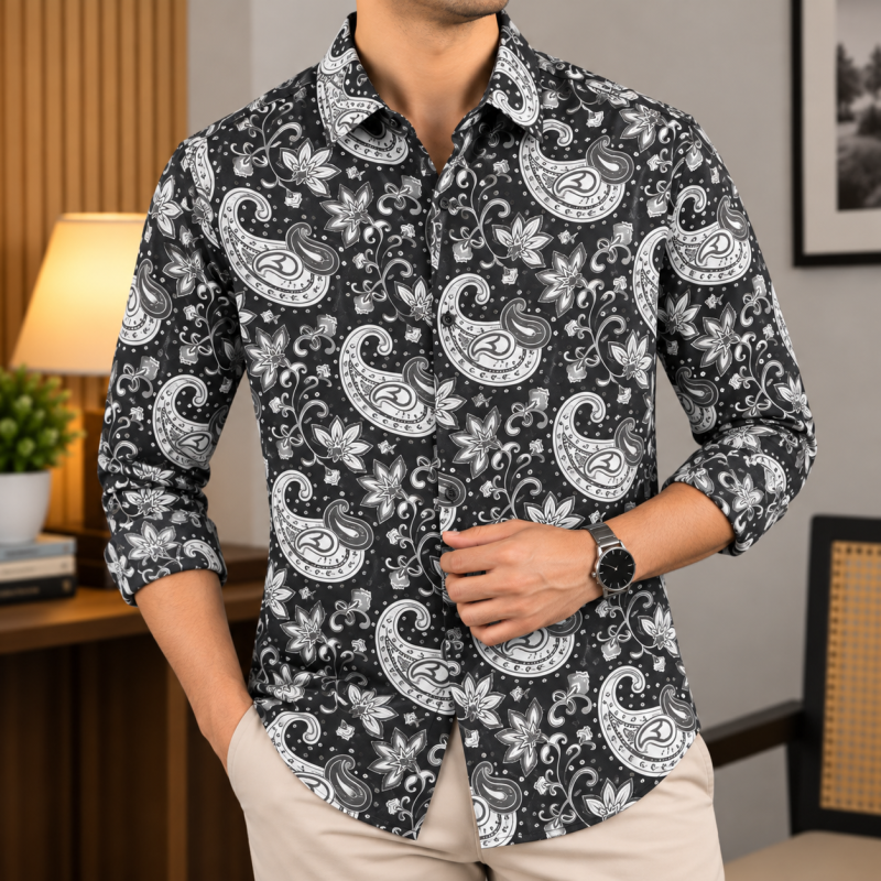 Digital Dubi Cotton Full sleeve Shirt