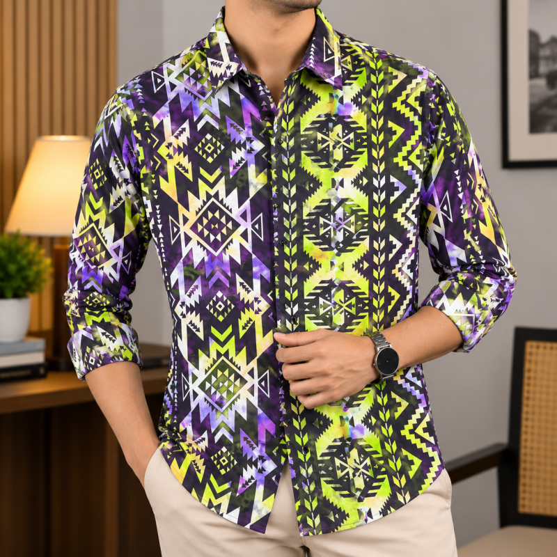 Digital Dubi Cotton Full sleeve Shirt