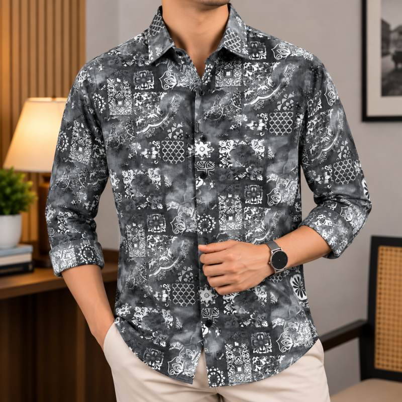 Digital Dubi Cotton Full sleeve Shirt