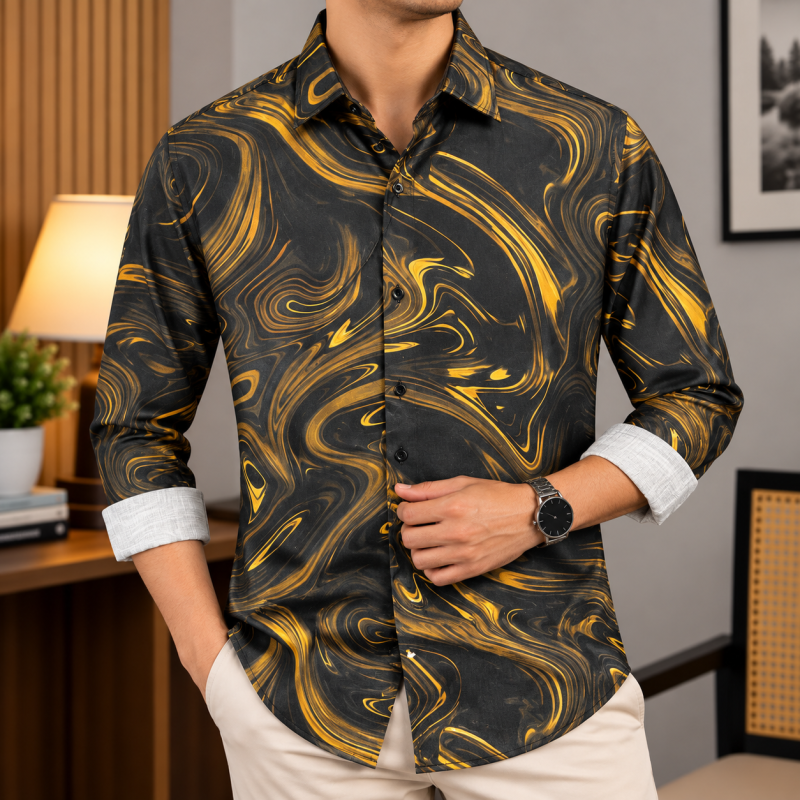 Digital Dubi Cotton Full sleeve Shirt