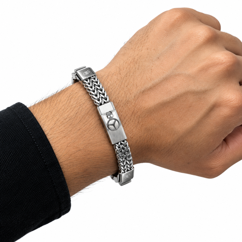 Premium Mercedes Benz Stainless Steel Chain Bracelet
