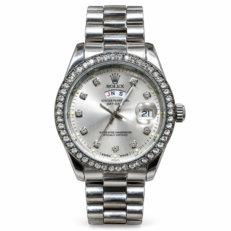 Rolex Quartz Movement Stainless Steel Analog Watch for Men